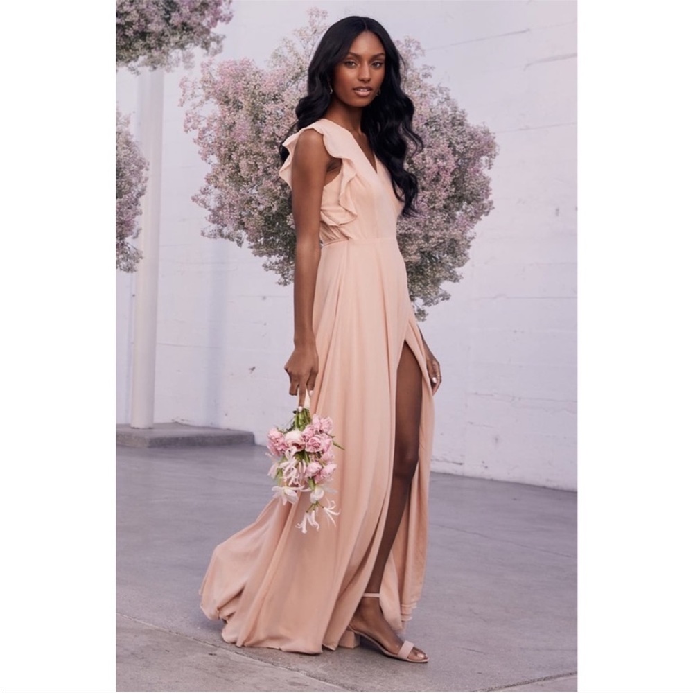 Lulus Blush Pink Crescendo Maxi Dress - Picture 5 of 10